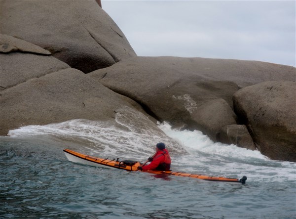 Sliding on the swells