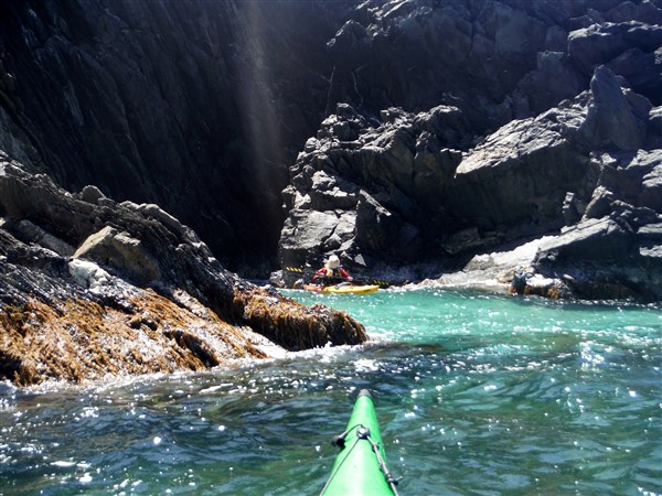 Checking out a small ravine