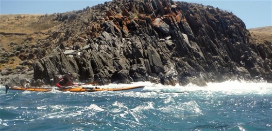 Among the rocks again