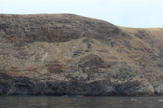 We are not alone. Three other kayaks also enjoying the day.