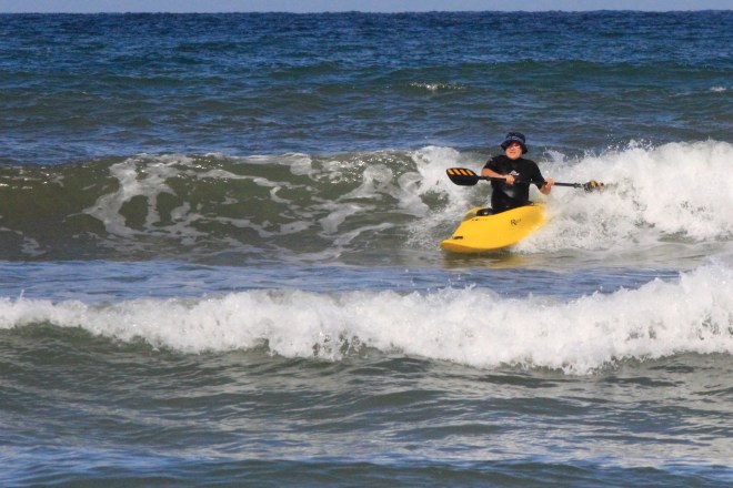 Steve in his new toy