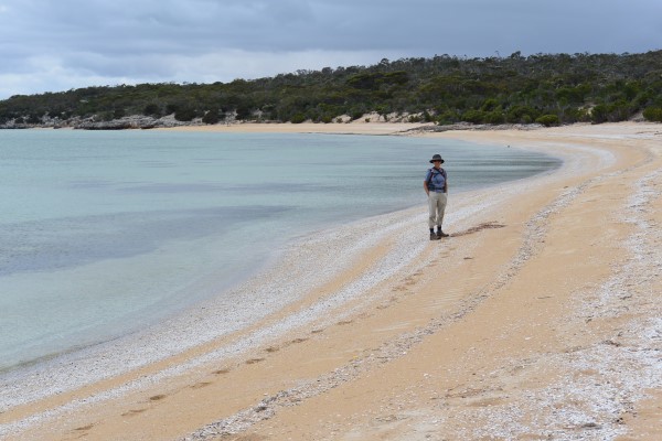 It was a nice day for a walk along the long stretches of deserted beaches and allowed us time to do a little beachcombing